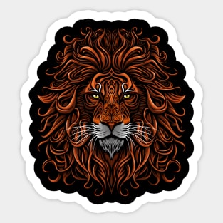 Lion's mane Sticker